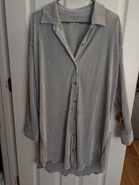 Whimsy & Row Metallic Silver Dress